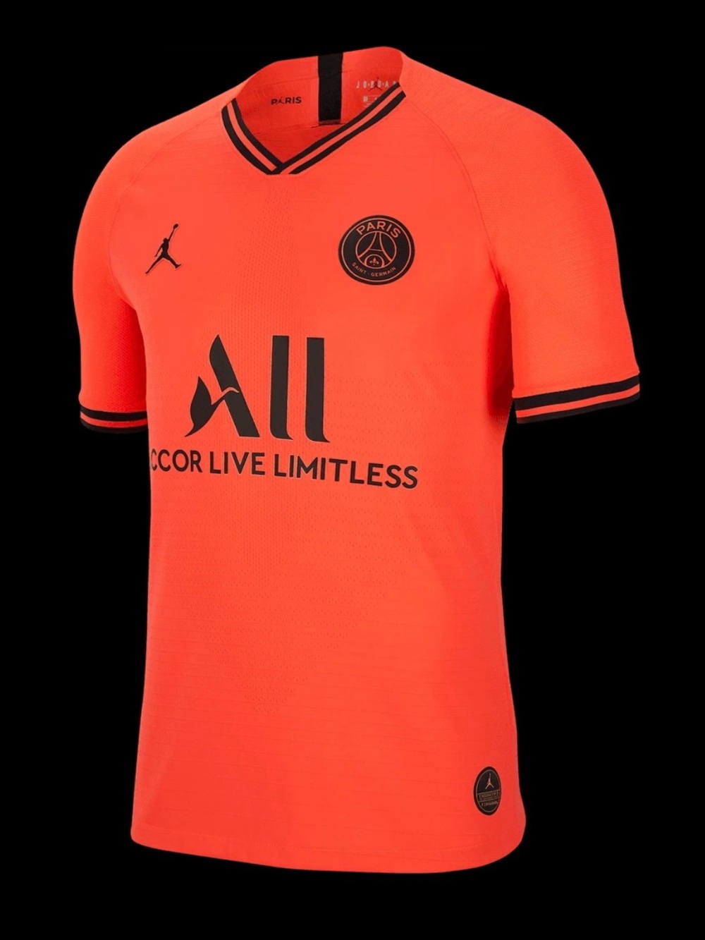PSG Jordan 2019 Orange Jersey.